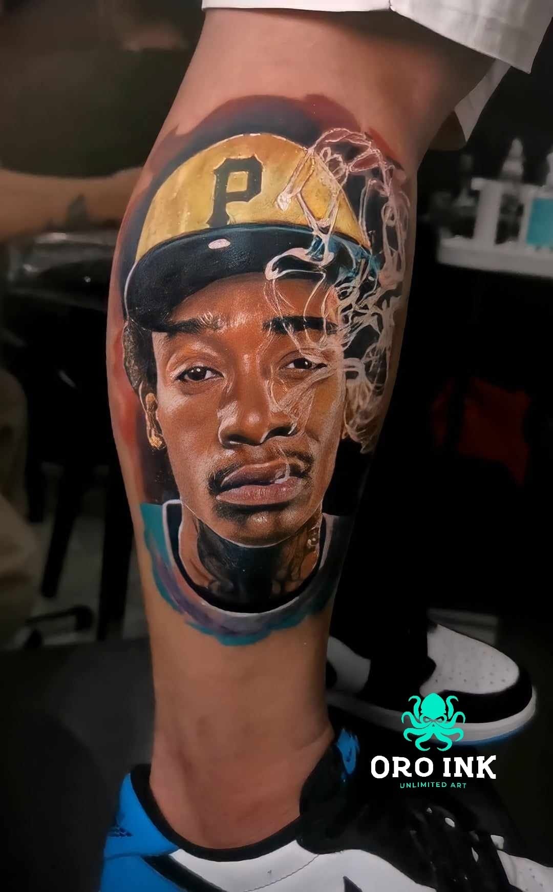Colour realism portrait tattoo